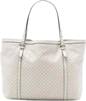 Gucci Pre-owned Tote Bags, female, White, Size: ONE SIZE Pre-owned The Nice Tote Bag