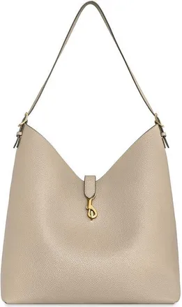 Rebecca Minkoff Megan Leather Hobo Bag in Stone at Nordstrom