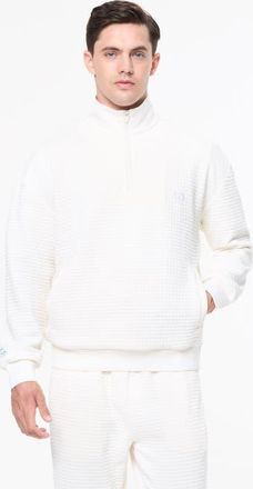 Sergio Tacchini Netto Quarter Zip in Gardenia at Nordstrom, Size Xxx-Large