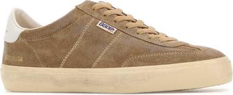 Golden Goose Mens Biscuit Suede Soul Star Sneakers Tobaccowhitemilk