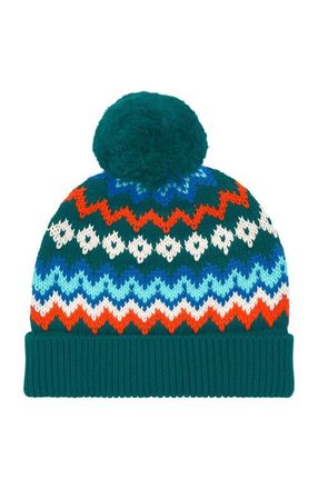 primary Baby Fair Isle Beanie in Spruce Rainbow Fairisle at Nordstrom, Size 12-24 M