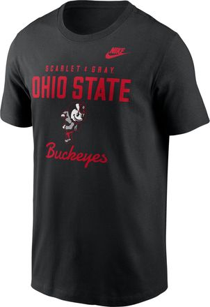 Nike Ohio State Legacy Stacked Est Nike Mens College T-Shirt in Black | N19900AOBV-AZ2