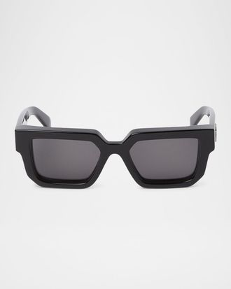Off-white Mens Silverstone Acetate Square Sunglasses