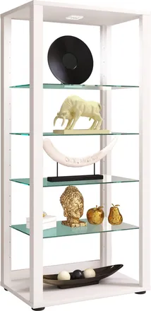 ebuy24 Vitrina De Vidrio Vcm De Pie Vitrina De Vidrio Con Vidrio De Seguridad Esg Dimensiones Aprox. Al. 115 X An. 52 X P. 35 Cm Vidrio De Gabinete De Pie Mo