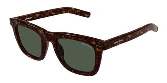 Montblanc MB0226S 002 Mens Sunglasses Tortoiseshell Size 53