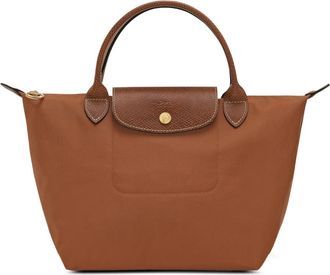 Longchamp Tassen, Dames, Bruin, ONE Size, Leer, Le Pliage Original S Handbag