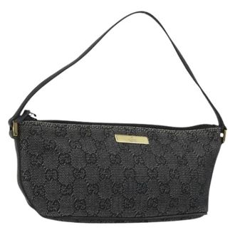 Gucci Pre-owned Shoulder Bags, female, Black, Size: ONE SIZE Pre-owned Accessory Pouch