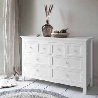 N&ouml;a & Nani Torsby Chest of Drawers 8 Drawer in White