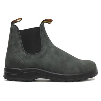 Blundstone 2055 Nubuck Unisex Ankle Boots - Rustic Black - Size:UK 10.5