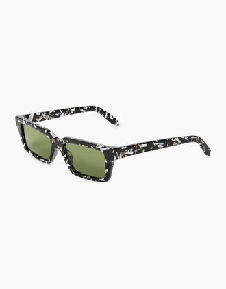 Off-white Mens Warren Rectangle Full Rim Sunglasses - Hav Black Green - Size: ONE size