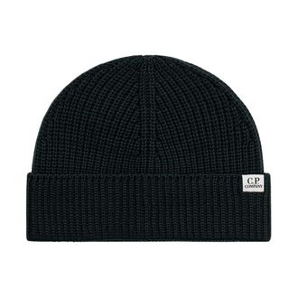 C.P. Company C.p. Company - Merino Beanie - unisex - Accessoires - Groen - Maat: ONE Size Wol
