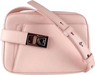 Ferragamo Pre-owned Schoudertas - Dames - Vintage Schoudertas - Roze - ONE Size - Leer - Vintage