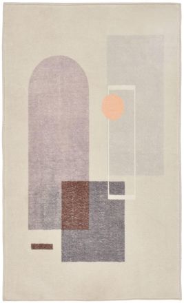 Gino Falcone Alfombra de ba&ntilde;o mullida - gris multicolor 70x120 cm