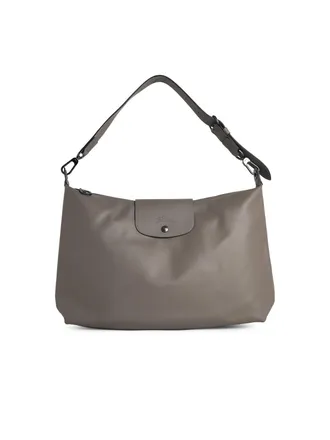 Longchamp Xl Le Pliage Xtra Dove Grey Lear Hobo Bag