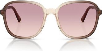 Miu Miu 58mm Polarized Pillow Sunglasses in Brown Gradient/Brown/Violet at Nordstrom