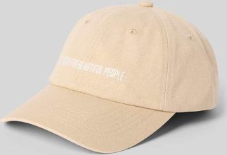 Drykorn Drykorn Baseball Cap mit Statement-Print Modell Jesper in Sand, Gr&ouml;&szlig;e 1