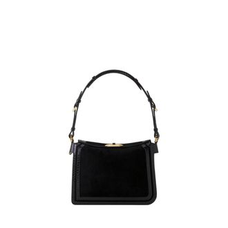 Lanvin Compagnon Small Asymmetrical Bag In Python Finishing in Black/black at Nordstrom