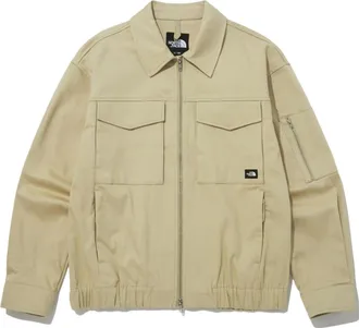The North Face All-Round Collar Bomber Jacket Beige NJ3BP00B