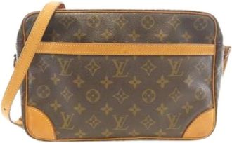 Louis Vuitton Pre-owned Cross Body Bags, female, Brown, Size: ONE SIZE Pre-owned Vintage Canvas Crossbody Bag