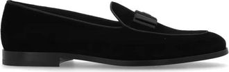 Dolce & Gabbana Schoenen met logo - Heren - Loafers - Zwart - 43 EU - Schoenen