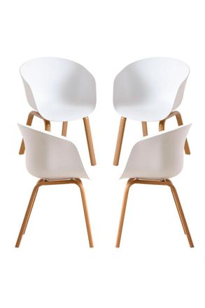 Regalos Miguel Packs Sillas Comedor - Pack 4 Sillas Hema - Blanco