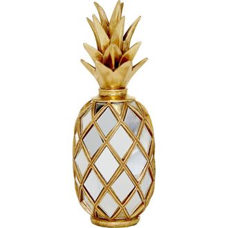 CosmoLiving by Cosmopolitan Goldtone Glass Pineapple Fruit Sculpture with Mirror Accents at Nordstrom Rack