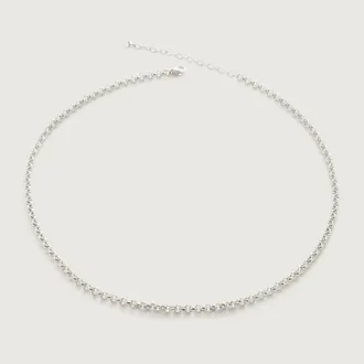 Monica Vinader Sterling Silver Vintage Choker Necklace 38-43cm/15-17