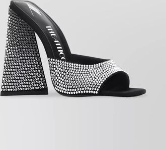 The Attico rhinestone mule sandals
