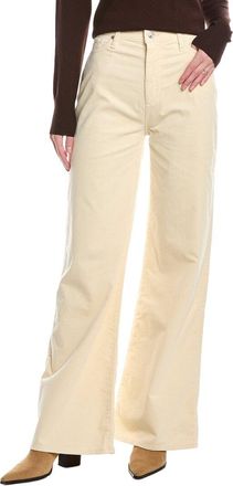7 For All Mankind Ultra High-Rise Corduroy Eggshell Wide Jean