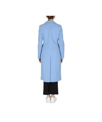 19V69 Womens Coat Light Blue AMINA - Sky Blue Fabric - Size Small