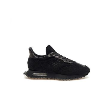 Bepositive Schoenen, Heren, Zwart, 44 EU, Leer, Space Race Wing Pigment Dye Sneakers