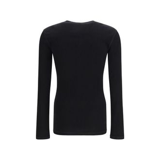 Dolce & Gabbana Ribbed Cotton Henley Shirt - Black