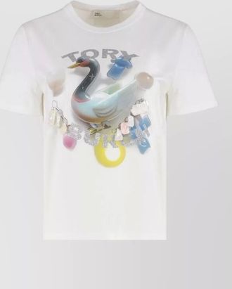Tory Burch cotton printed crew-neck t-shirt