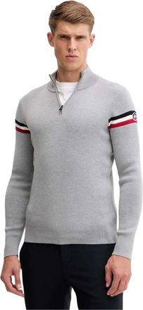 Fusalp Wengen IV Halve-rit Trui - Heren - Sport - Grijs - Maat: XL Wol