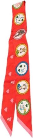 Herm&egrave;s Pre-owned Silk Scarf - Dames - Vintage Accessoires - Rood - ONE Size - Vintage