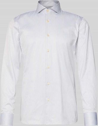 HUGO BOSS Slim Fit Businesshemd aus reiner Baumwolle Modell HANK in Sand, Größe 38