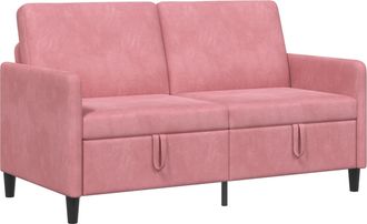 vidaXL Sof&aacute; Con Almacenamiento Rosa 152 X 78 X 87 Cm Poli&eacute;ster Vidaxl
