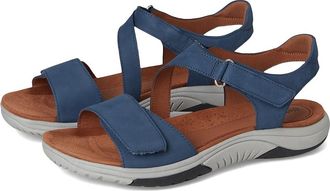 Cobb Hill Fiah Womens Sandals Blue Nubuck : 7.5 B - Medium, Leather