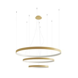 Thoro L&aacute;mpara de techo dorado aluminio 4000k alt. 150 cm