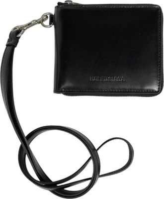 Balenciaga Black Leather Wallet (Bi-Fold) (Pre-Owned)