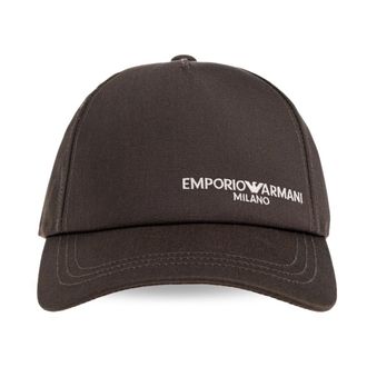 Emporio Armani Heren, Accessoires, Grijs, Maat: ONE Size Leer