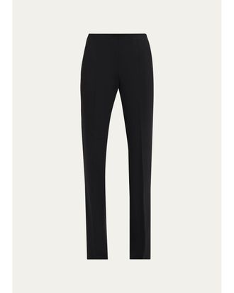 Max Mara Morata Stretch Wool Straight-Leg Pants
