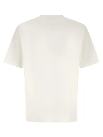 Maison Kitsun&eacute; Embroidered Fox Logo T-Shirt - Cream
