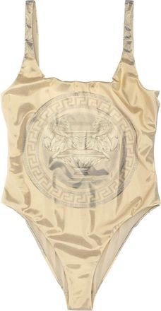 Versace Dames, Badkleding, Geel, Maat: L Poliester