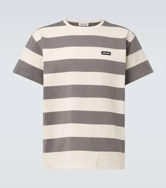 Miu Miu Camiseta de jersey de algod&oacute;n a rayas