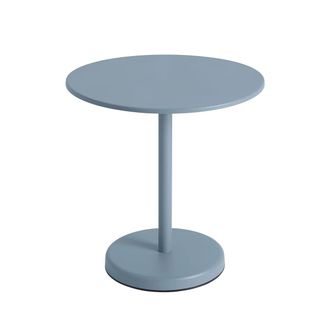 MUUTO Linear Steel Bistrotisch Outdoor, &Oslash; 70 x H 73 cm, hellblau
