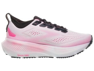 Brooks Womens Glycerin 23 Running Shoes In White/phantom/cyber Pink