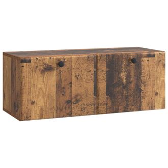 vidaXL Mueble De Tv De Pared 78,5 X 31 X 30 Cm Madera Envejecida Vidaxl