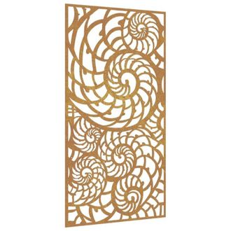 vidaXL Adorno De Pared De Jard&iacute;n Acero Corten Dise&ntilde;o Conchas 105x55 Cm Vidaxl