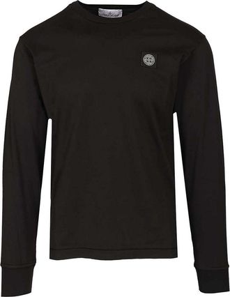 Stone Island Long-Sleeved Cotton Jersey T-Shirt
